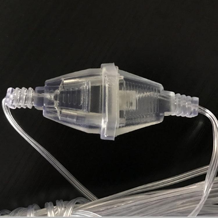 LED Icicle Curtain Lights with Male-Female Connectors and Accessories