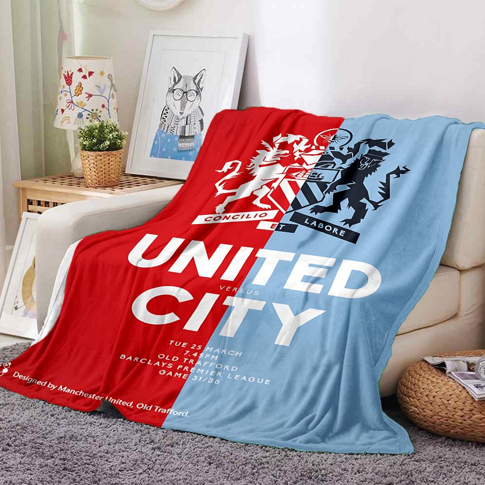 City Vs Blankets Flannel Printed Breathable Warm Throw Blanket for Home Office Bedspreads 0708a23 75cmx90cm