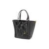 Tory Burch McGraw Solid Magnetic Button Closure Pebble Leather Tote Bag Women tote bags Black 144857-001