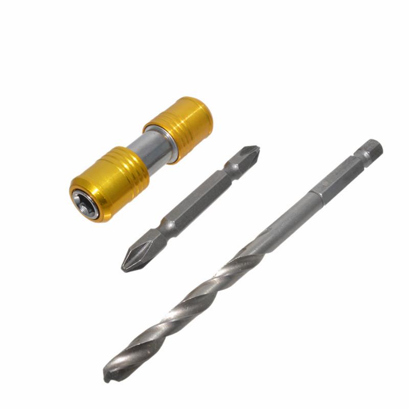 Sechskant Schnellwechsel-Selbstverriegelnder Bohrerhalter & Doppelseitiger Verlängerungsadapter