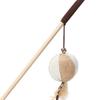 Cat Teaser Wand Wooden Teaser Stick Interactive Claw Grinding Wand Toy Durable Interesting Funny Cat Stick for Indoors
