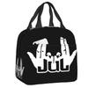 Custom Rapper Music Jul Insulated Lunch Tote Bag for Women Portable Thermal Cooler Food Lunch Box Work School Travel