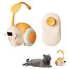 Katzenspielzeug Auto für gelangweilte erwachsene Hauskatzen Fernbedienung Katzenspielzeug mit 4 Richtungen LED-Lichtern Interaktives Fernbedienungsspielzeug