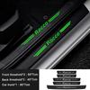 ASFJD1 Luminous Welcome Tape Car Door Sill Scuff Plate Protective Decals For VW Rocco Emblem Rear Trunk Bumper Guard Strips