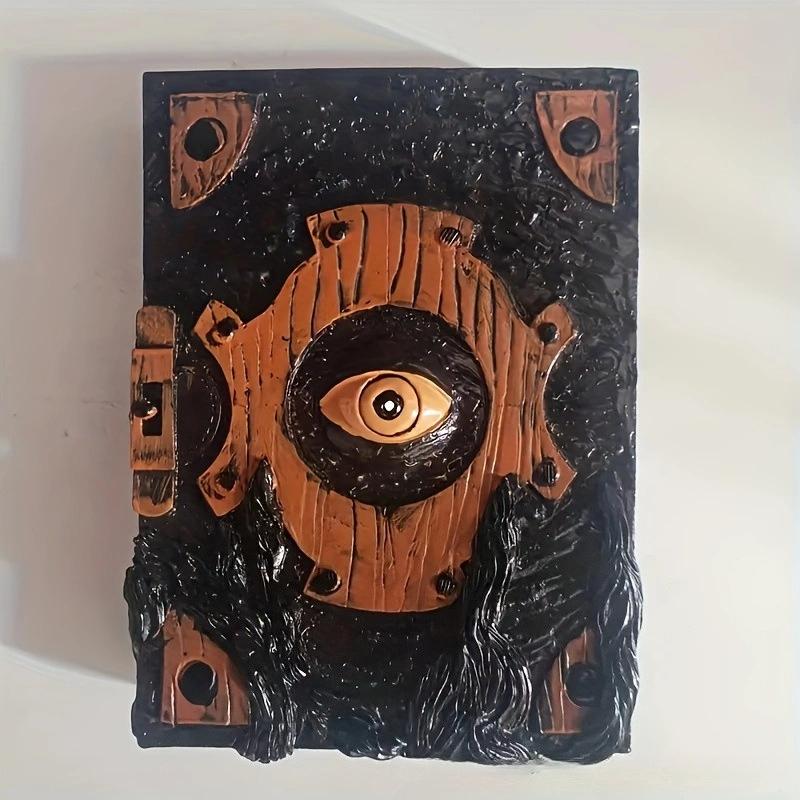 Creepy Devil Eye Halloween Decor Horror Book Curse Gothic Home Ornament Spooky Party Prop Craft Accessory Collection