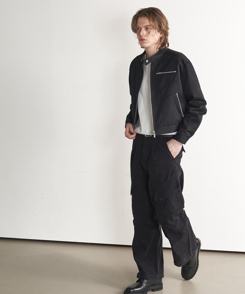 Sperone Hyphen Crop Dash Jacket (Black)