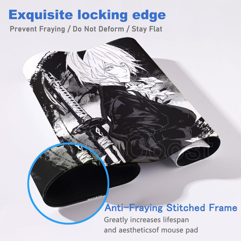 E-sports Pretty NieR:Alfombrilla de ratón Automata 2B Alfombrilla de goma grande para mesa Alfombrilla de ratón para juegos de PC Alfombrilla para escritorio de portátil Alfombrilla antideslizante para teclado de ordenador