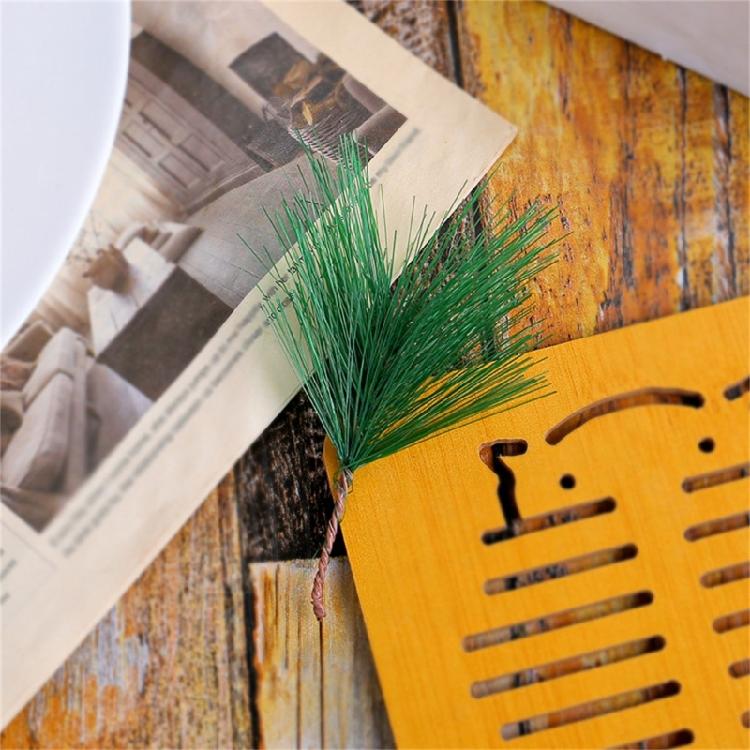 Künstlicher Kiefernnadelzweig Weihnachten Künstliches Grün Kiefernzweig Blatt