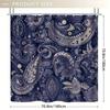 Intricate Paisley Shower Curtain , Durable Polyester Fiber, Waterproof & Easy Clean, for Bathroom Bathtub Decoration