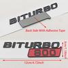 3D ABS Car Fender Side Badge Sticker Logo BITURBO 800 Emblem Decals For Mercedes Benz AMG Brabus Auto Letters Accessoires