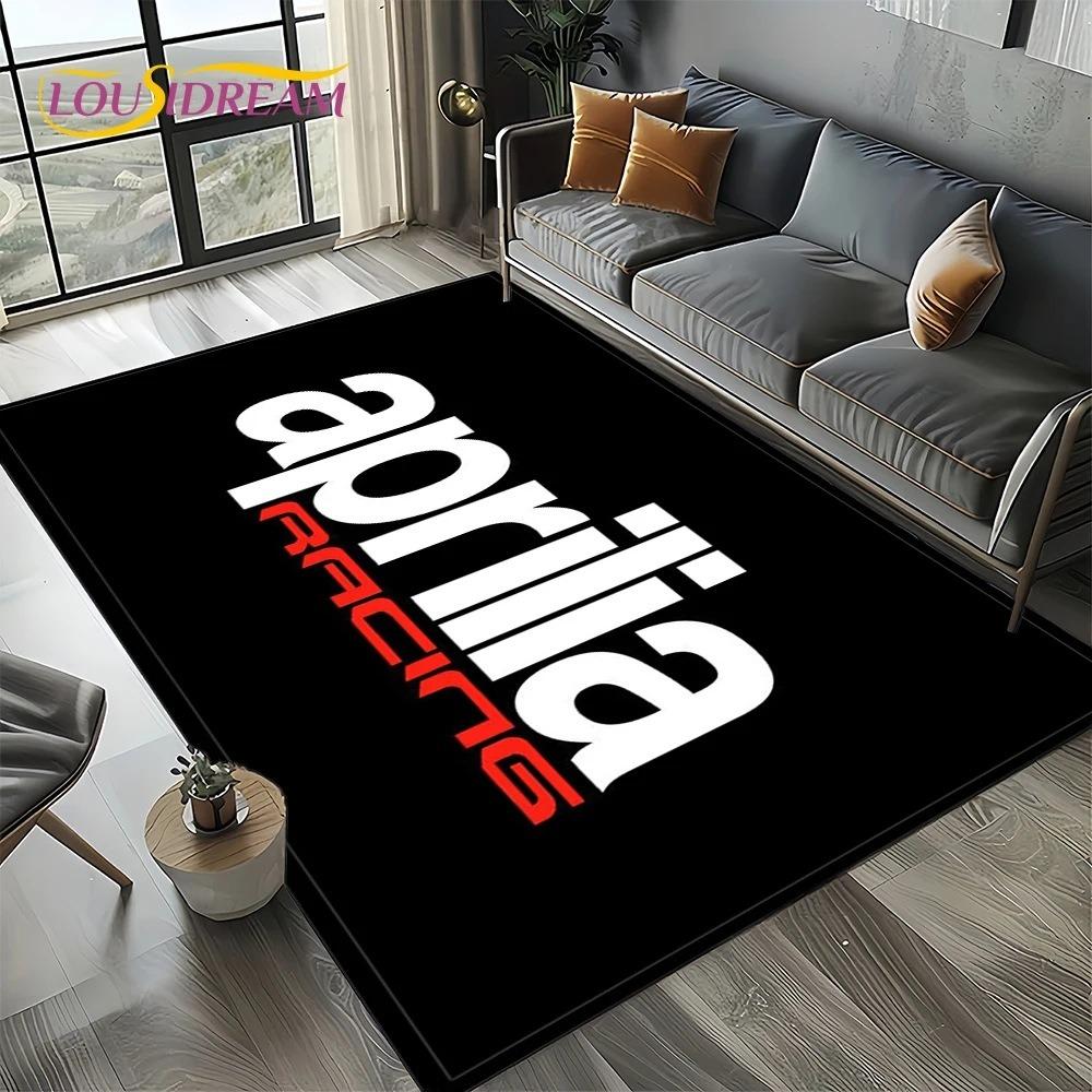 Aprilia Racing Car Logo Large Carpet Rug for Home Living Room Bedroom Sofa Doormat Decor Kids Area Rug Carpet Non-slip Floor Mat