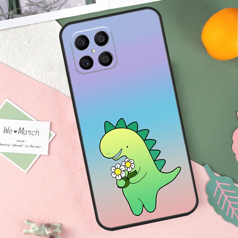

Cute Dinosaur Tea-Rex Case For Honor 200 Pro 50 70 90 Lite X9b X9a X8b X8a X8 X9 X9c Honor Magic 7 5 6 Pro Cover Honor Magic6 Pro