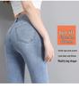 Cropped High-Waisted Slimming Black Micro-Flare Jeans for Petite Women