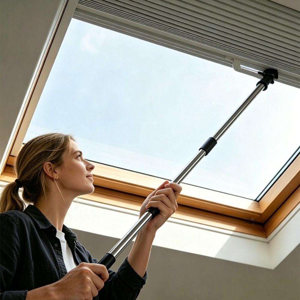 Anti-slip Texture Window Pole Opener Multi-angle Telescopic Window Opener Sunroom Window