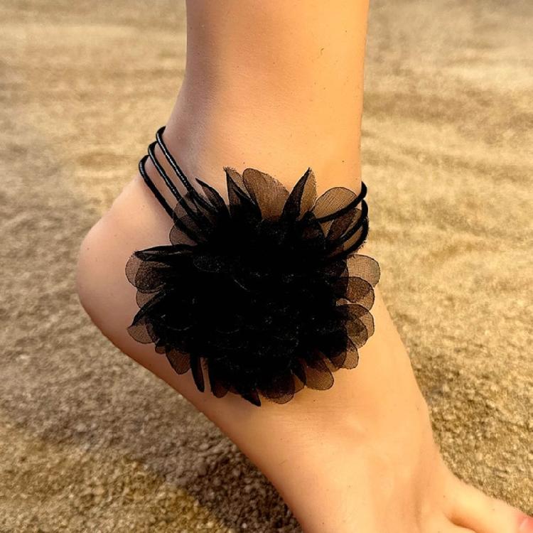 Rose Choker Necklace with Big Flower Fashionable Accessories for Women Girls