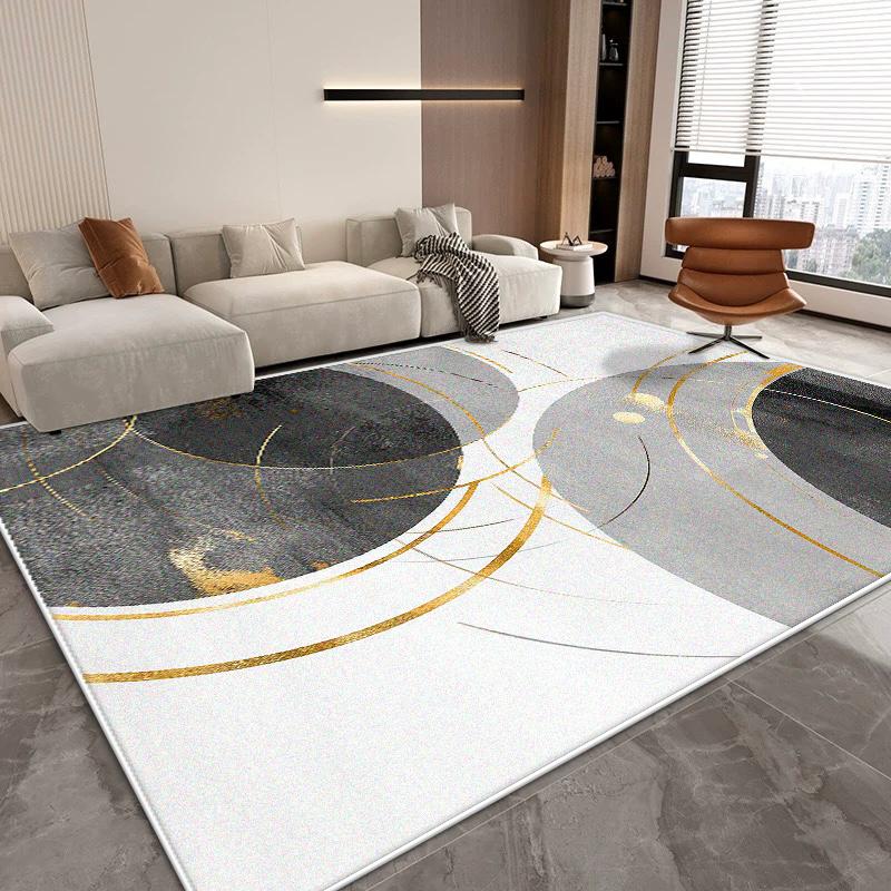 Nordic Abstract Living Room Carpet Modern Decoration Home Easy Clean Washable Rug Large Size Bedroom Sofa Non-slip Floor Mats