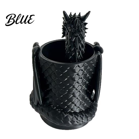 Unique Dragon Gifts for Men Shape Pen Holder 3D Printed Cup Decorative Desk Practical PLA Container Organizer Pencils Makeup Brushes Stationery