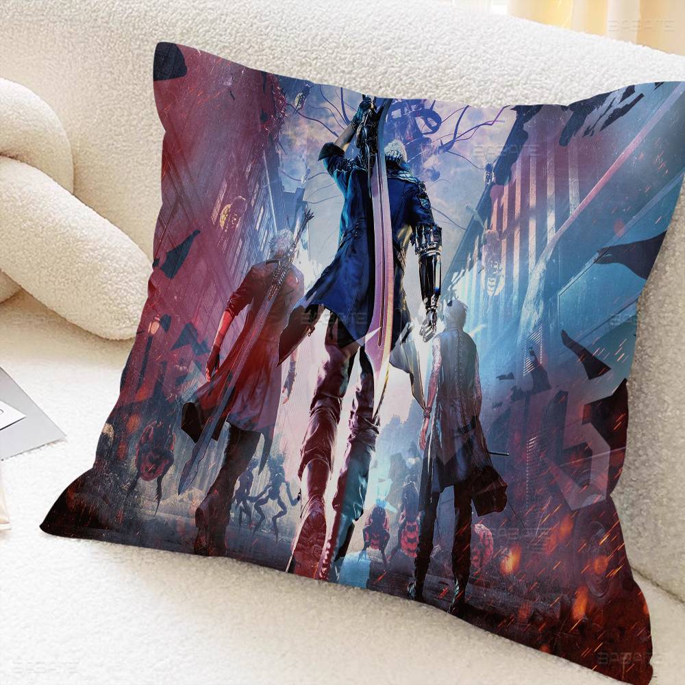 D-Devil May Cry DMC Personalized Pillow Dust Cover Bedroom Kids Party Decoration Pillowcase Birthday Children Gift