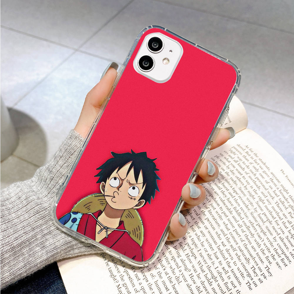 Case for Samsung A04 A14 A23 A34 A54 M23 M33 M52 M53 Realme 10 9 C30S C35 C55 VIVO Y02S Y21 Y51 X80 Pro Transparent Cover WI63 One Piece Luffy