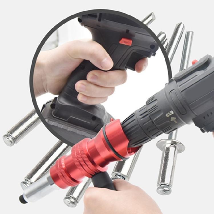Rivet Nut Drill Adapter Kit Rivet Guns Tool Air Riveter Cordless Adapter Electric