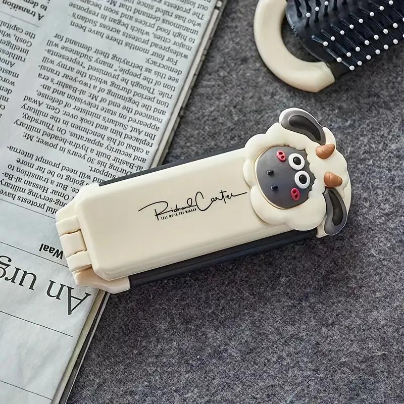 Portable Comb Airbag Air Cushion Comb Ladies Special Simple Fashion Comb Mirror One Folding Small Comb For Travel Outdoor
