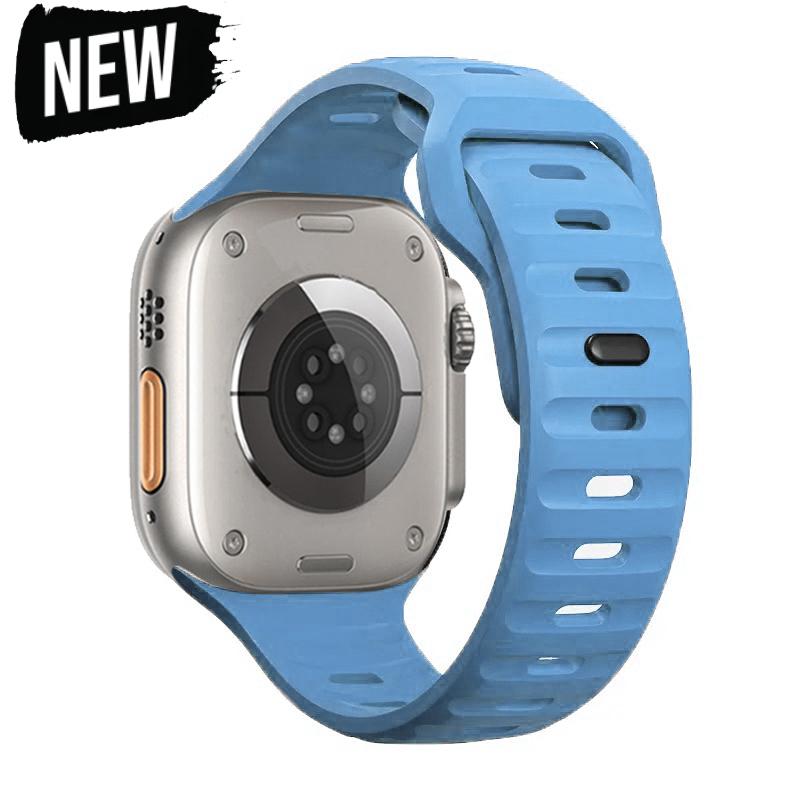 

Силиконовый спортивный ремешок для Apple Watch Ultra Band 49 мм, 40 мм, 41 мм, 42 мм, 49 мм, 44 мм, 45 мм, резиновый ремешок Correa iwatch series 8, 7, 3, 5, 6, 4 38mm 40mm 41mm небесно-голубой