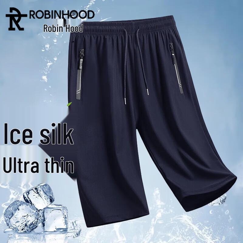 ROBINHOOD Men s Ice Silk Quick-Dry Summer Casual Shorts 2XL