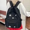 Schoolbag Pentagram School Bag College Student Girl Backpack Cute Casual Simple Large Capacity Backpack Lightweight Student Bag Female