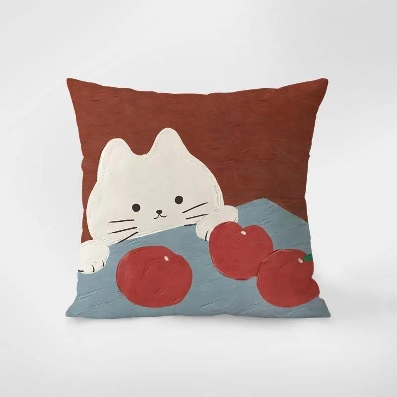 

Modern Home Decor Orange Geometric Pillowcase Living Room Office Sofa Cushion Cover 16x16Inch