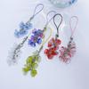Handmade Phone Lanyard Fashionable Keychain Lilys of the Valley Flower Phone Chain Flower Phone Charm for Everyday Use