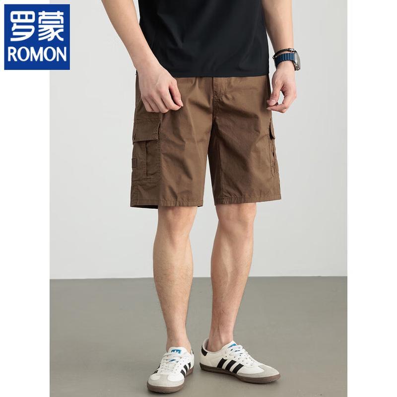 ROMON Men's American Style Cotton Workwear Shorts