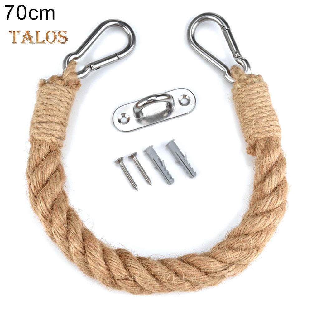TB Vintage Style Woven Hanging Rope Toilet Paper Roll Holder Decor