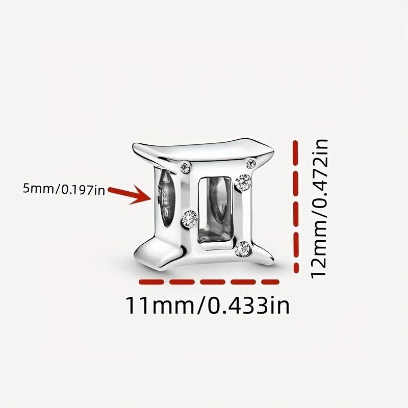 1 Stück 12 Sternbilder Serie Anhänger Passend für Armband Anhänger Stern Perlen Anhänger 12 Horoskop Für Armband Halskette Geburtstagsgeschenk