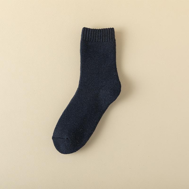 Men's Winter Vintage Thickened and Fleece Warm Wool Mid Calf Socks