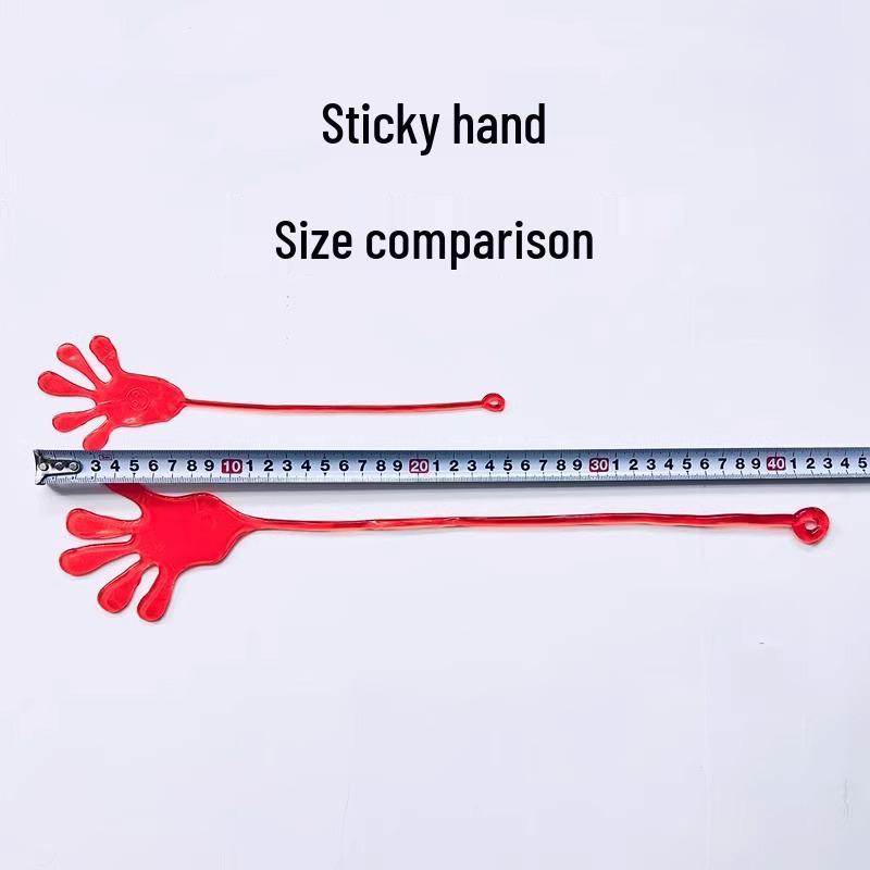 Large Sticky Hand Toy - Classic Nostalgic Wall Slap Elastic Rubber Decompression Fun