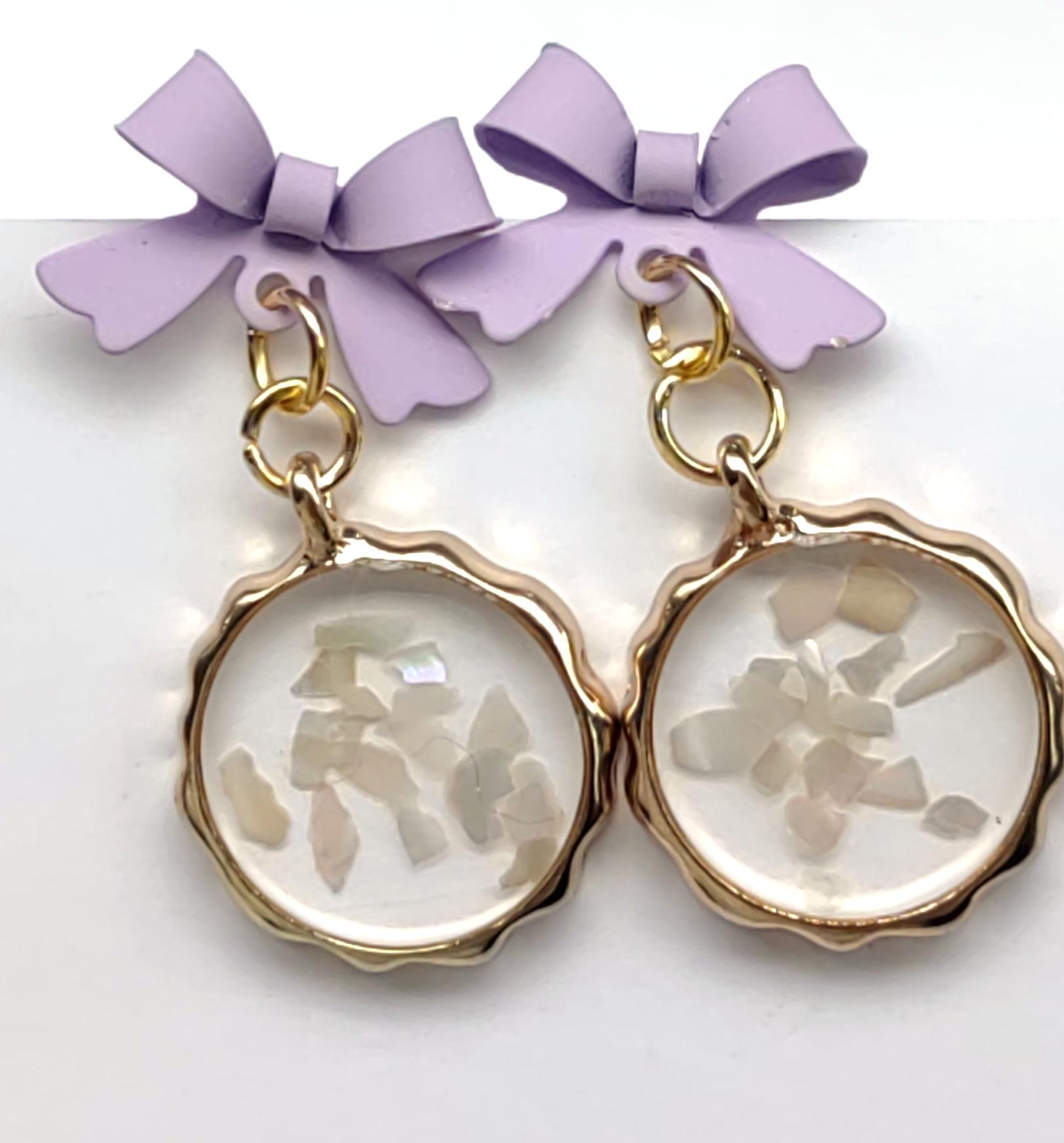 Spring Fairy Flower Dangle Earrings: Elegant 925 Sterling Silver Studs
