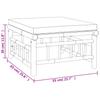 Vidaxl 4-Cz. Garden Furniture Set, Dark Grey Cushions, Bamboo