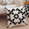 Retro Pixeliger Ar Pixel-Druck Textur Kissenbezug Überwurf-Kissenbezug Verdeckter Knopf Strapazierfähiges Polyester Stuhlkissen