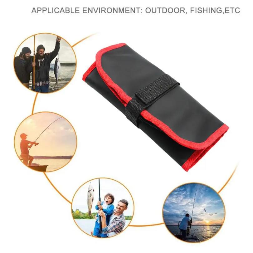 Fishing Lure Bag 12 Slots Fishing Bag Lure Organizer Bait Storage Bag Waterproof Adjustable Fishing Lure Jig Pocket Fishing Gear