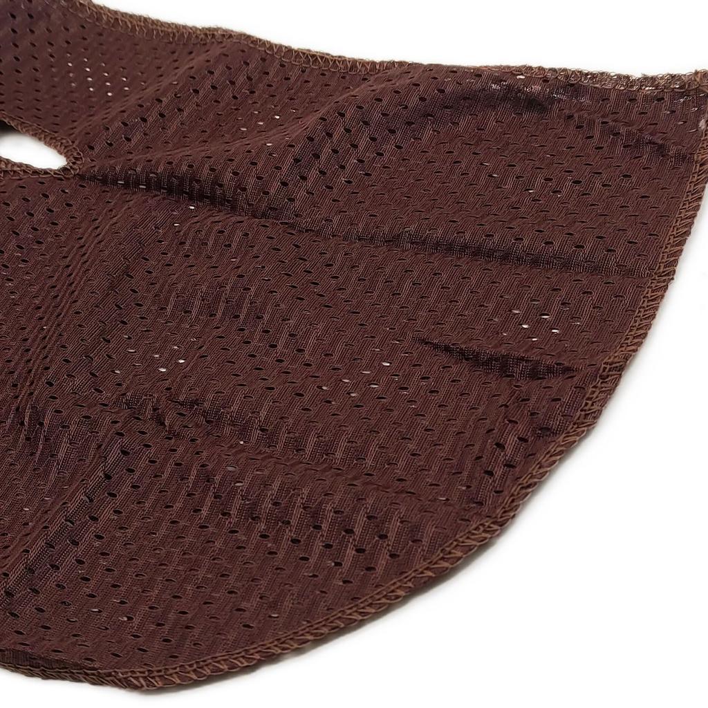 Trifong Durag Brown Mesh Fabric Quick Dry Breathable Summer Bandana Hip Hop Dance Waves Cap Doo-rag Hiphop Costume Dance Costume Rapper BureI Dance