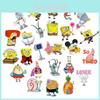 Vibrant Sponge Bob Stickers Set Of 50 For Laptops Skateboards And Bikes