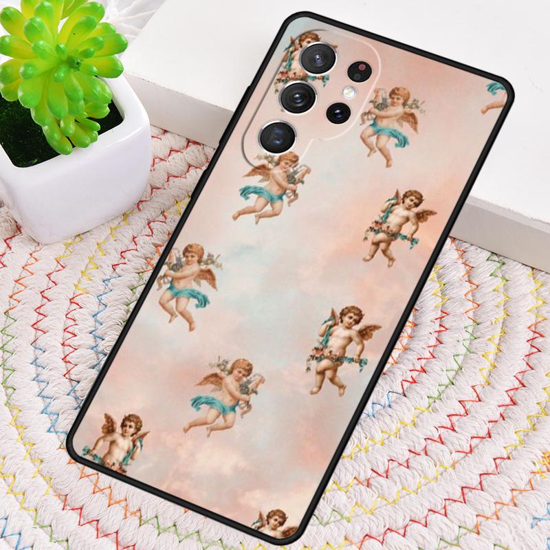 Renaissance Angels TPU Phone Case For Samsung Galaxy Note 10 Pro S26 S25 S24 S23 S22 Ultra Plus S21 FE S20 Shockproof Cover