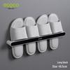 Yikeke Wall-Mounted Punch-Free Bathroom Slipper & Towel Rack