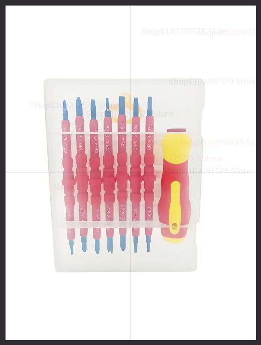 

13PCS 1000V Insulated Screwdriver Set with Magnetic Slotted Bits Electrician Repair Tools Kit for Household and Industrial Use