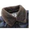 Vieille veste rembourrée en coton pour hommes, col en laine rembourré, vêtements rembourrés en coton graphène d'hiver
