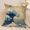 The Retro Age Of Navigation Cushion Cover Silky Short Plush Invisible Zipper Dustproof Sofa Pillow Case For Home Decor