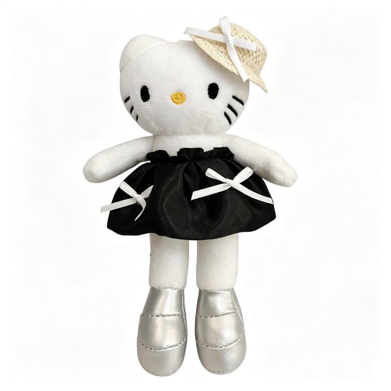 Long-legged White Cat Doll Outfit: Cute Dress-Up Clothes for Female Plush Dolls