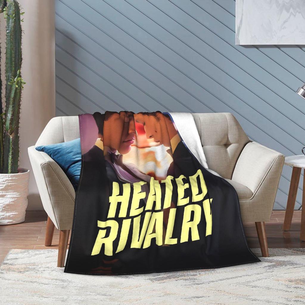 Heated Rivalry Blanket Canadian Sports Romance Flannel Awesome Warm Throw Blankets for Home Restaurant Winter