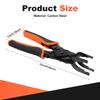 1 Pc Carbon Steel Pipe Disconnect Pliers for 1/2" 3/4" 1" Anti Deformation Push To Connect Removal Tools for PEX PVC Copper Pipe