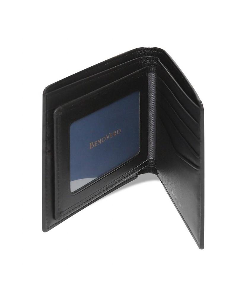Benovero Alex Soft Embossed Wallet Black_Blf1Acp2205K1